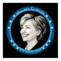 hillary clinton : blue rays : posters by asyrum hillary clinton : blue rays : posters