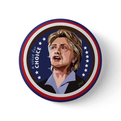 hillary  Clinton campaign button by raison_detre