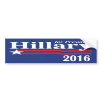 Hillary Clinton For President 2016 Bumper Sticker