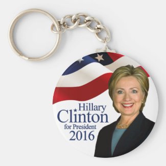Hillary Clinton for President 2016 Keychain