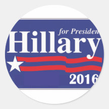 Hillary Clinton for President 2016 Round Stickers