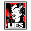 Hillary Clinton: LIES! posters