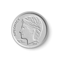 Hillary Clinton Metallic Dime Circular Magnet by Sonny399 Hillary Clinton Metallic Dime Circular Magnet