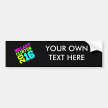 HILLARY CLINTON NEON SWAY.png Bumper Stickers
