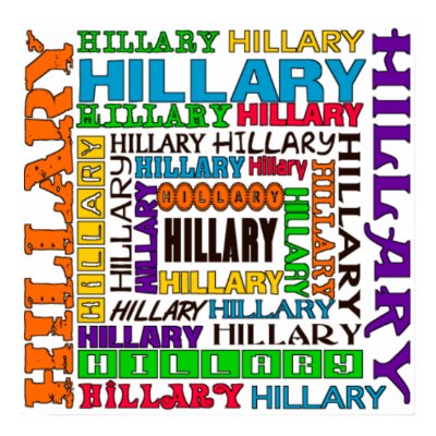 Hillary Clinton Print by WanderingWomyn