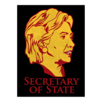 Hillary Clinton Secretary of State Poster posters