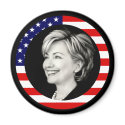 hillary clinton. us flag. magnets