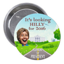 Hillary for 2016 pinback button