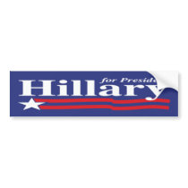 Hillary For President Bumper Sticker