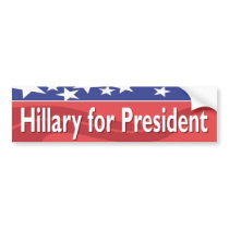 HILLARY FOR PRESIDENT BUMPER STICKER