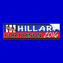 "Hillary for Prison" 2016 bumper stickers