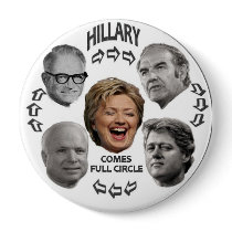 Hillary Full Circle 4-Inch Button