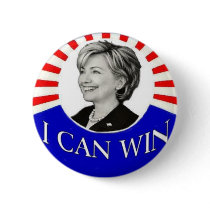 HIllary I Can Win Button