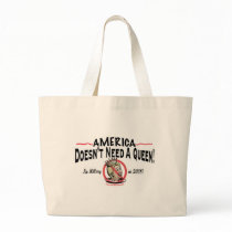 Hillary_No_Queen_zazzle2 Canvas Bag