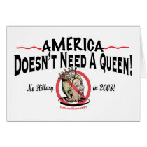 Hillary_No_Queen_zazzle2 Cards