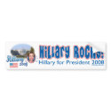 Hillary Rocks! Hillary Clinton Bumper Sticker bumper stickers