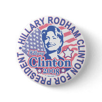 Hillary Rodham Clinton For President Button 