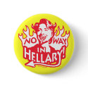 Hillary Satin Devil buttons by HillaryScaresMe Hillary Satin Devil buttons
