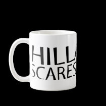 Hillary scares Me Cartoon Mug mugs