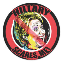 Hillary Scares Me stickers by HillaryScaresMe Hillary Scares Me stickers