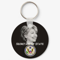Hillary State Keychain