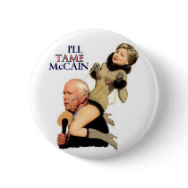 Hillary Tame McCain Pinup Button