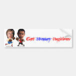 Hillary_vs_Obama, Get, Money, Fugitives Bumper Stickers