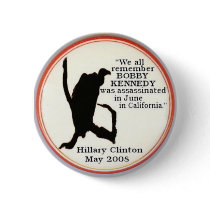Hillary Vulture sillhouette Button