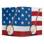 Hillbilly Banjo - USA 3 Ring Binder