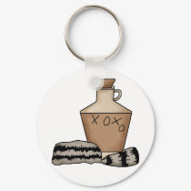 hillbilly-jug and hat keychains