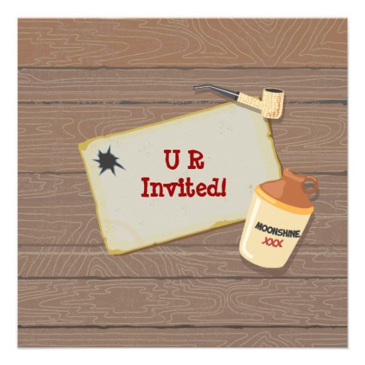 Hillbilly Party Invitation