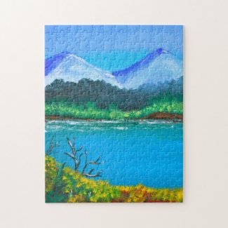 Hills by the Lake Puzzle