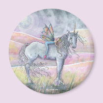 Hills of Enchantment Fairy and Unicorn Magnet
