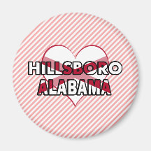 Hillsboro, Alabama Fridge Magnet