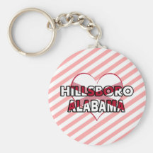 Hillsboro, Alabama Keychain
