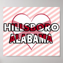 Hillsboro, Alabama Poster