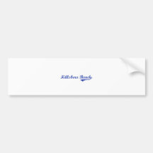 Hillsboro Beach Florida Classic Design Bumper Stickers