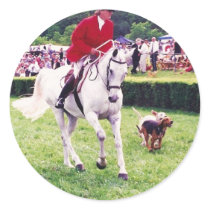 hillsboro hounds round sticker
