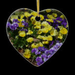 Hillside of Pansies Ornament