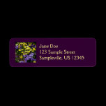 Hillside of Pansies Return Address Label