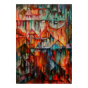 Hilltop Houses - Canvas Print