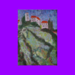 hilltop village canvas prints