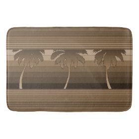 Hilo Hawaiian Palms Striped Bath Mats