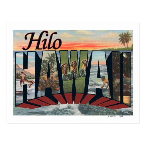 Hilo, HawaiiLarge Letter ScenesHilo, HI Postcard Zazzle