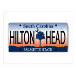 HILTON HEAD License Plate postcards