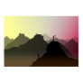 Himalaya tourists print poster
