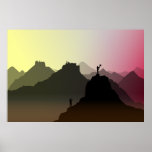 Himalaya tourists print poster