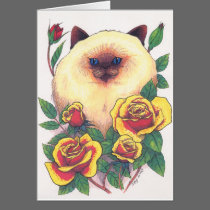 Himalayan and Roses cards by smilodonart Himalayan and Roses cards