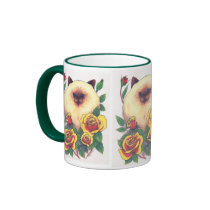 Himalayan and Roses mugs by smilodonart Himalayan and Roses mugs
