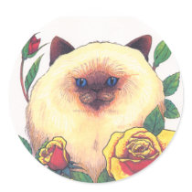 Himalayan and Roses stickers